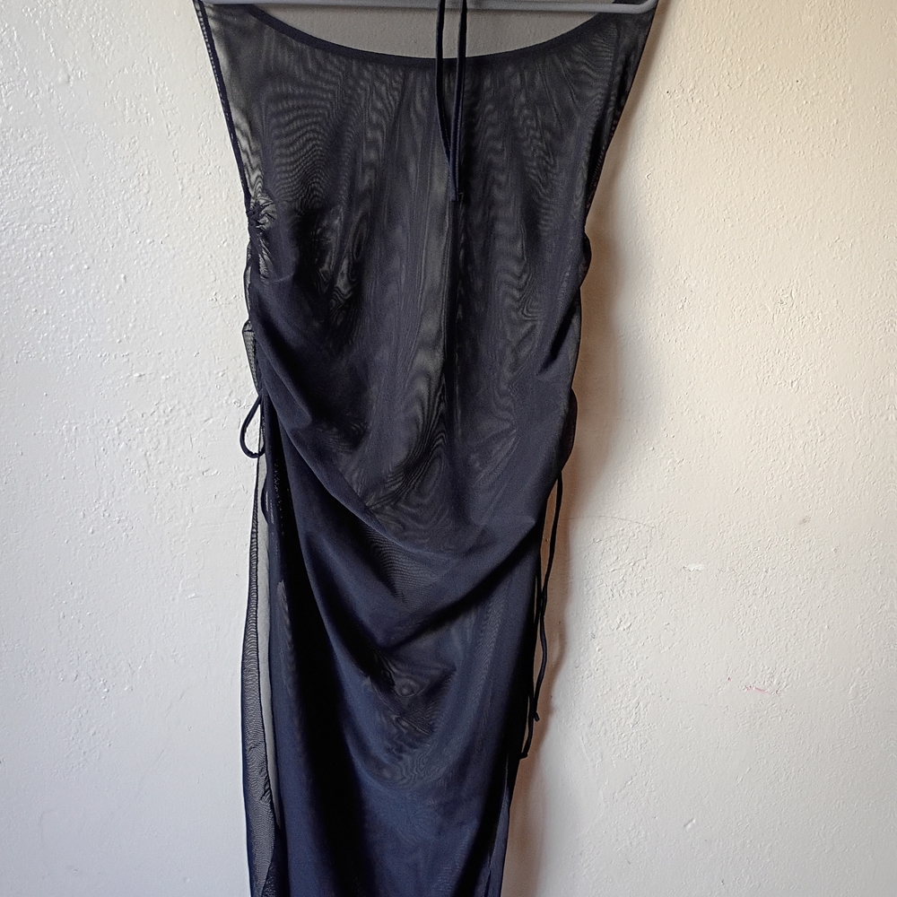 Elegant Black Sheer Dress